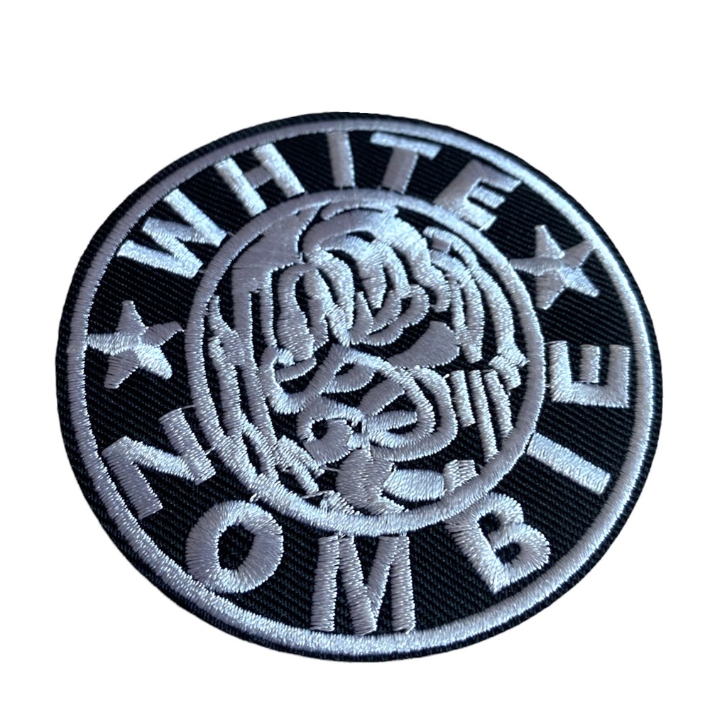 White Zombie Embroidered Iron On Patch 80's American Heavy Metal Band Noise Rock